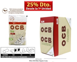 [113.010] FILTRO OCB SLIM ORGANIC 6MM 10x150 UDS