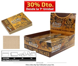 [113.088] FILTRO ATHOX BIG TIPS UNBLEACH 30X32 UDS
