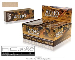 [113.08808] FILTRO ATHOX TIPS UNBLEACHED 50X50 UDS