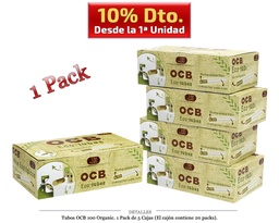 [113.105] TUBOS OCB 100 ORGANIC 5X100 1 PACK