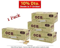 [113.260] TUBOS OCB 250 ORGANIC 4X250 1 PACK