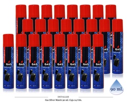 [114.202] GAS SILVER MATCH PREMIUM 90 ML 24 UDS