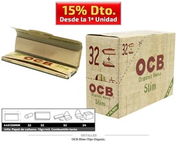 [115.10042] OCB SLIM + TIPS ORGANIC 32 UDS