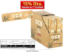 [115.10045] OCB SLIM + TIPS BAMBOO 32 UDS