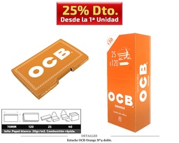 [115.10104] OCB DOBLE Nº4 ORANGE 25 UDS