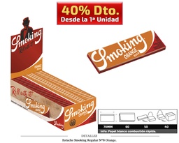 [115.301] SMOKING REGULAR Nº8 ORANGE 50 UDS