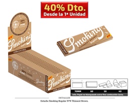 [115.307] SMOKING REGULAR Nº8 THIN BROWN 50 UDS