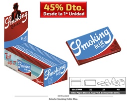 [115.310] SMOKING DOBLE BLUE 25 UDS