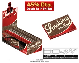[115.316] SMOKING DOBLE BROWN 25 UDS