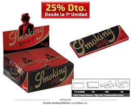 [115.325] SMOKING MEDIUM 1.1/4 DELUXE 2.0. 100 UDS