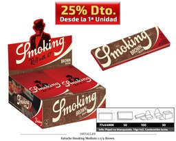 [115.332] SMOKING MEDIUM 1 1/4 BROWN 100 UDS