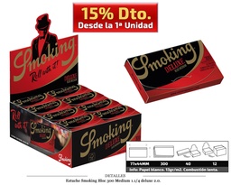 [115.350] SMOKING BLOC 300 MEDIUM 1.1/4 DELUXE2.0. 40 U