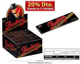 [115.380] SMOKING KING SIZE DELUXE 2.0. 50 UDS