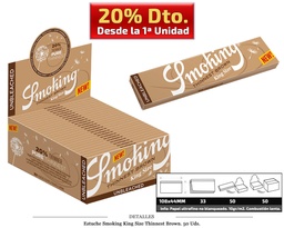 [115.386] SMOKING KING SIZE THINNBROWN 50 UDS