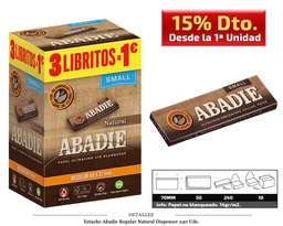 [115.401] ABADIE DISPENSADOR REGULAR NATURAL 240 UDS