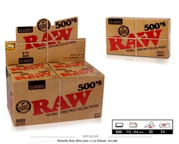 [115.552] RAW BLOC 500 1.1/4 CLASSIC 20 UDS