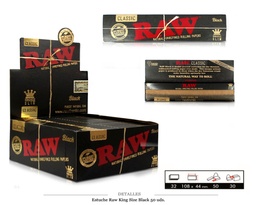 [115.563] RAW KING SIZE SLIM BLACK 50 UDS
