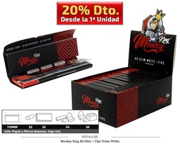 [115.60509] MONKEY KING KS SLIM+TIPS UNBLEACH PRIME 24 UDS