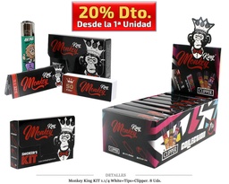 [115.695] MONKEY KING KIT 1.1/4+CLIPPER+TIPS 8 UDS
