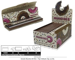 [115.715] MUNCHIES KS SLIM+TIPS UNBLEACH 24 UDS