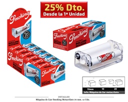 [116.10810] MAQ LIAR SMOKING METACRILATO 70MM 12 UDS