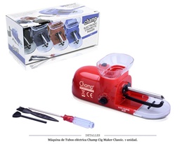 [116.10913] MAQ TUBO ELEC. CHAMP CIG MAKER CLASSIC RED 1 UD