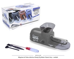 [116.10915] MAQ TUBO ELEC. CHAMP CIG MAKER CLASSIC GREY 1 UD