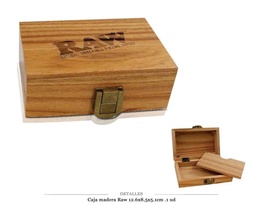 [116.248] CAJA MADERA RAW 12,6X8,5X5,1 CM 1 UD