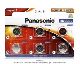 [117.168] PANASONIC CELL P.ALK.CR2032 3V BL6