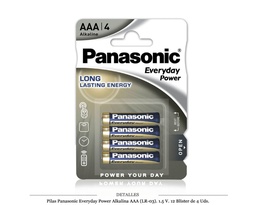 [117.184] PANASONIC EVERYDAY P.ALK.LR03-1.5V B4/12B