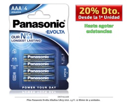 [117.193] PANASONIC EVOLTA ALK.LR03 1.5 V B4/12 B