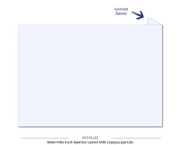 [118.505] S. FOLIO A/D SAM C4-B APER. LATERAL 229X324 250UDS