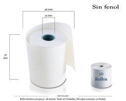 [119.055] ROLLO TERMICO S/ FENOL 57X40X12 MM 18 M. 10 UDS