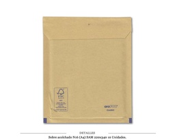 [119.1602] SOBRE ACOLCHADO SAM N16 (A4) 220X340 10 UDS
