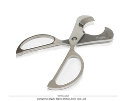 [120.180] CORTAPUROS ANGELO TIJERAS DELUXE ACERO INOX. 1 UD