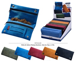 [121.03003] BOLSA TABACO CHAMP ALCANTARA II 16X9 CM 12 UDS