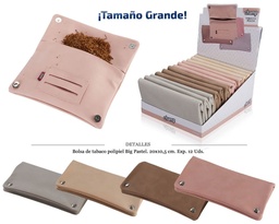 [121.065] BOLSA TABACO CHAMP BIG PASTEL 20X10,5 CM 12 UDS