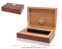 [123.854] HUMIDOR ANGELO CEDRO MINI 19X11X4 CM