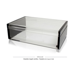 [123.880] HUMIDOR ANGELO ACRILICO 22X14,5X7 CM
