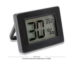 [123.891] TERMOMETRO HIGROMETRO DIGITAL 5x4 CM
