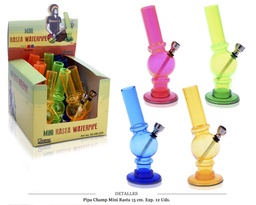 [124.198] BONG PVC CHAMP MINI RASTA 15 CM 12 UDS