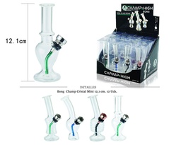 [124.20001] BONG CRISTAL CHAMP MINI 12,5CM 12 UDS