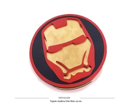 [124.461] TAPETE MADERA 3DS IRON MAN 19 CM