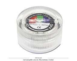 [124.492] LED SUMERGIBLE 2,6X2 CM 1 UD