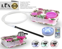 [124.50805] NARGUILE LUX TRAVEL KATR. ROSA 21,5X15,5X8CM 1MG