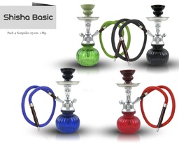 [124.52505] NARGUILE CRIS MET 25CM 1MG PACK 4 UDS