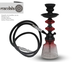 [124.53023] NARGUILE MANDALA CRISTAL MINI NEW RED 30CM 1MG