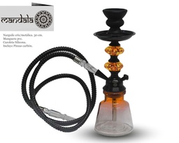 [124.53025] NARGUILE MANDALA CRISTAL MINI NEW ORANGE 30CM 1MG