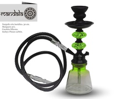 [124.53026] NARGUILE MANDALA CRISTAL MINI NEW GREEN 30CM 1MG