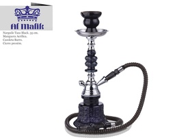 [124.53507] NARGUILE AL-MALIK TAZA BLACK 35CM 1 UD